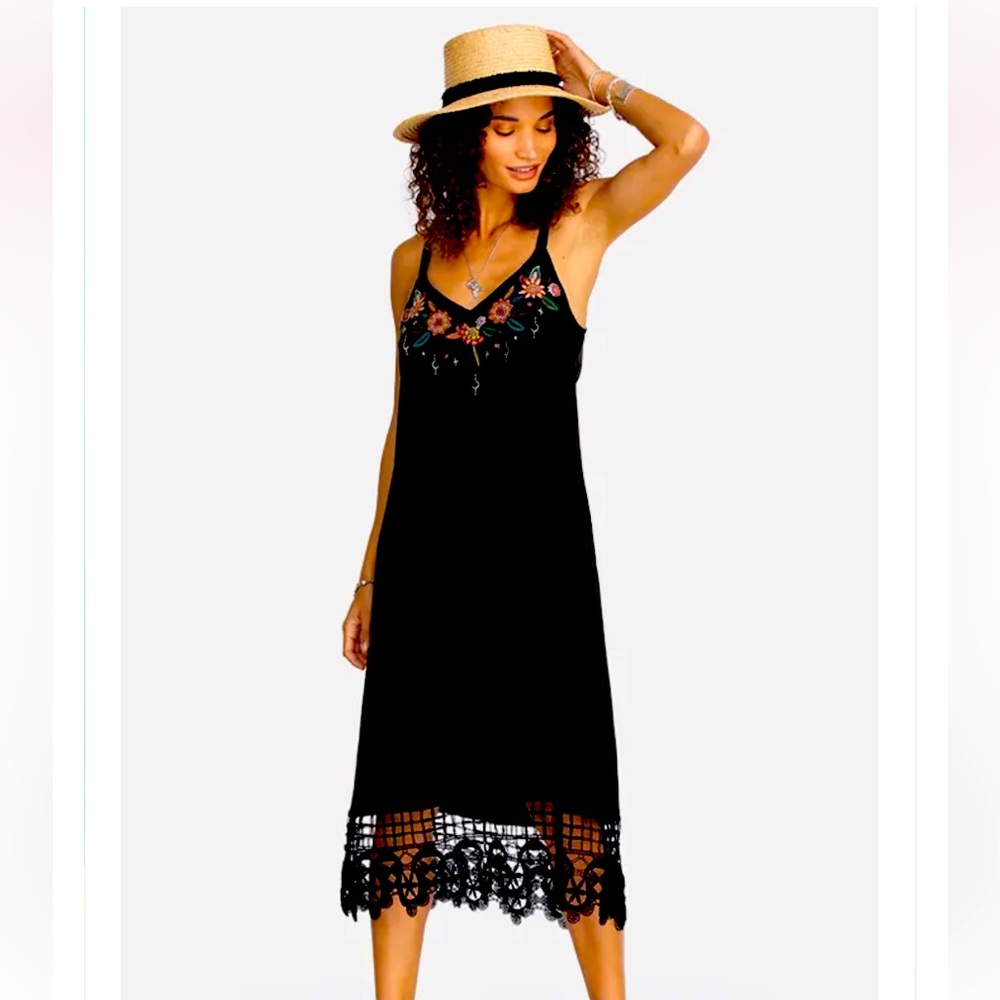 STUNNING Johnny Was silk slip dress… NWT-sold out Johnny Was on line. Priced NWT